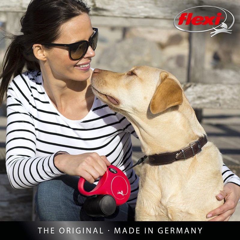 Flexi New Classic Tape Blue Small 5m Retractable Dog Leash/Lead