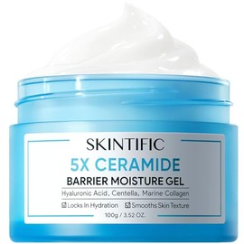 SKINTIFIC Crema hidratante facial con ceramidas 5X, 100 g