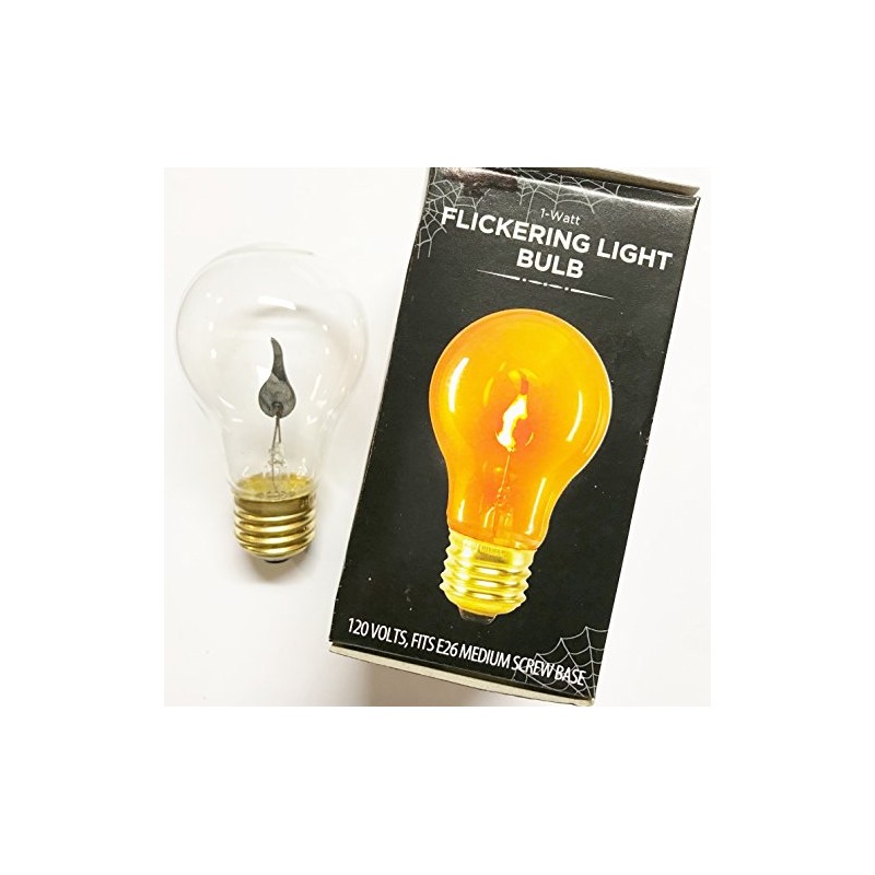 Flickering Flame Light Bulb 1 Watt, 120 Volts, Fits E26