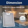 Amazinpure 2X SB08087294 Range Hood Filter Replacement Compatible with Broan