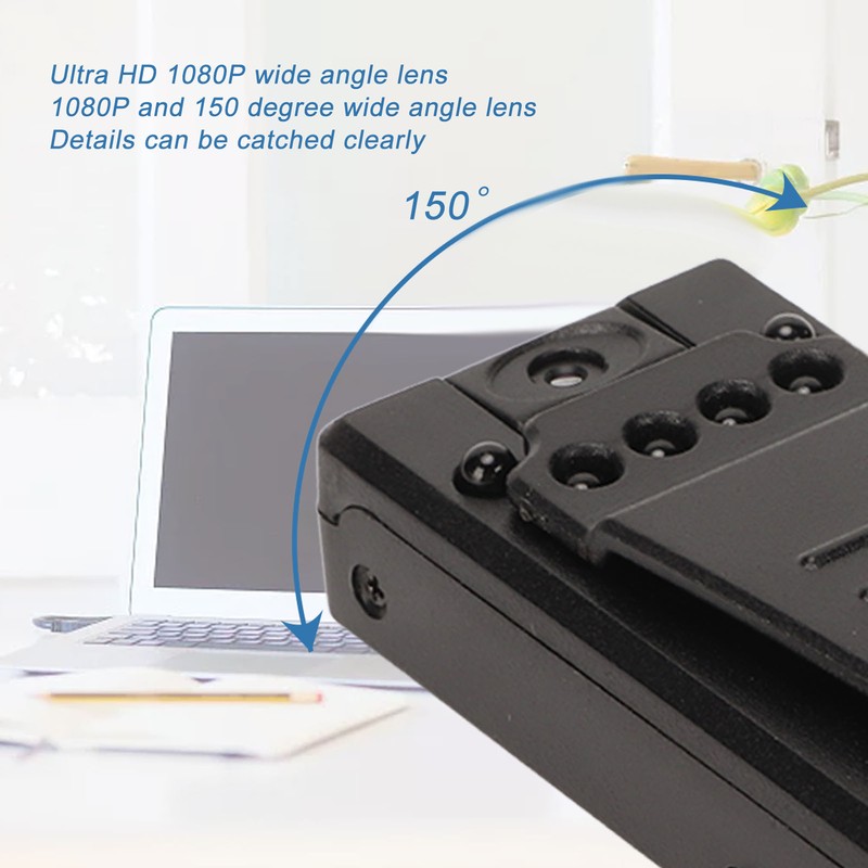 Body Camera Multifunction 1080P HD Mini Surveillance Camera with Back