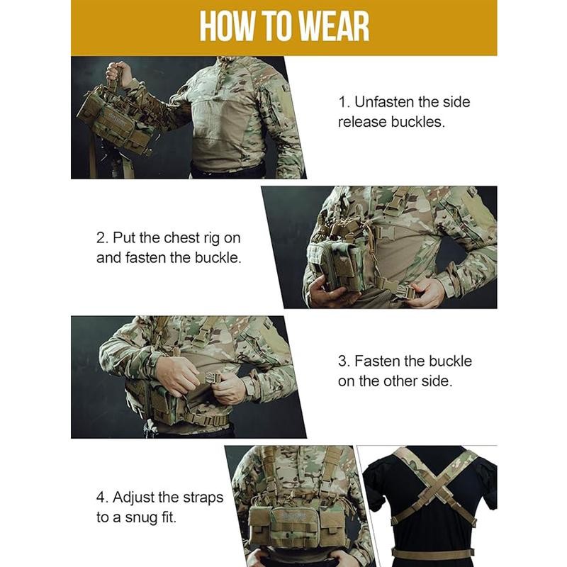 ONETIGRIS Chest Rig, MOLLE Chest Rigs Chest Rig Dangler Pouch