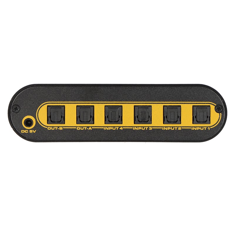 SPDIF Digital Optical Audio Matrix 4x2 Switch Switcher Splitter with