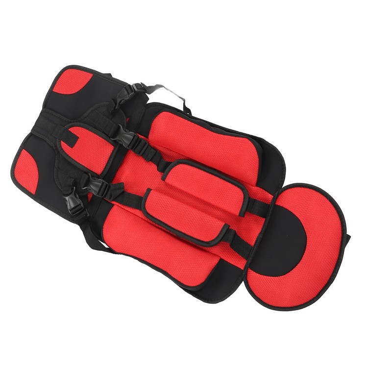 Children Safety Seat Simple Car Portable Seat Foldable Adjustable Strap
