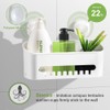 LUXEAR Suction Cup Shower Caddy - No Drilling Removable Shelf