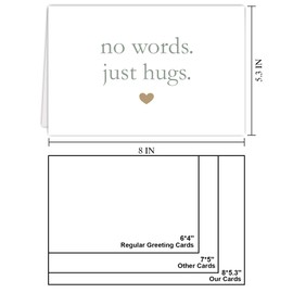 Qamza Funny Sympathy Card, In Sympathy Greeting Card For Him Her, Thinking of You Cards, Bereavement Condolence Grieving Cards for Best Friend Bestie Coworker