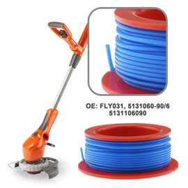 The Lord of the Tools 2PCS Spool Line FLY031 5131060-90/6 Compatible with Flymo ET21 Mini Trim Mini Trim ST Strimmer Trimmer 10m Wire Length 1.5mm Wire Diameter