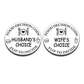 Valentines Day Gifts for Women Men Decision Coin Date Night Idea Gifts for Boyfriend Husband (Husband-Wife)