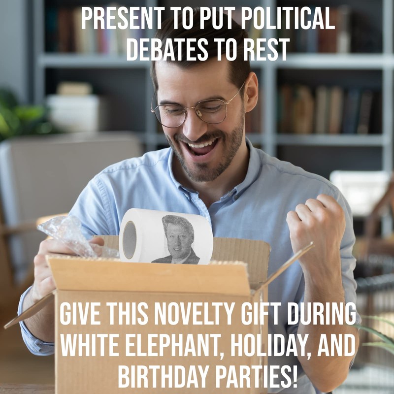 Fairly Odd Novelties Bill Clinton Novelty Toilet Paper, Multi-colored