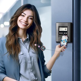 Icycay Dog Paw Retractable Lanyards for Id Badges, ID Holder with Silicone Beaded Lanyard Badge Retractable Clip, Cute Paw Name Tag Work Office Supplies for Men Women Teacher Gifts