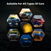 UPXSXT 5Pcs No Drill Car Cab Lights, Solar Powered Waterproof