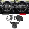 Carbon Fiber Steering Wheel Button Switch Panel Trim Cover Fits