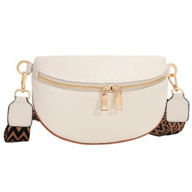 WERFORU Small Crossbody Sling Bag for Women Fanny Packs Faux Leather Chest Bag for Travel…