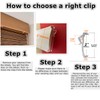 APUXON Valance Clips 6pcs 2inch Clear Plastic Hidden Retainer Holder