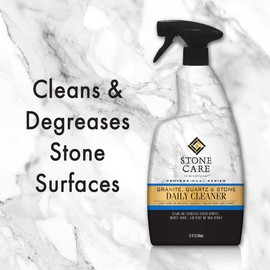 Stone Care International Daily Cleaner/Polish & Sealer Stone Care Kit for Granite, Quartz, Quartzite, Limestone Countertops - No residue, Superior Protection