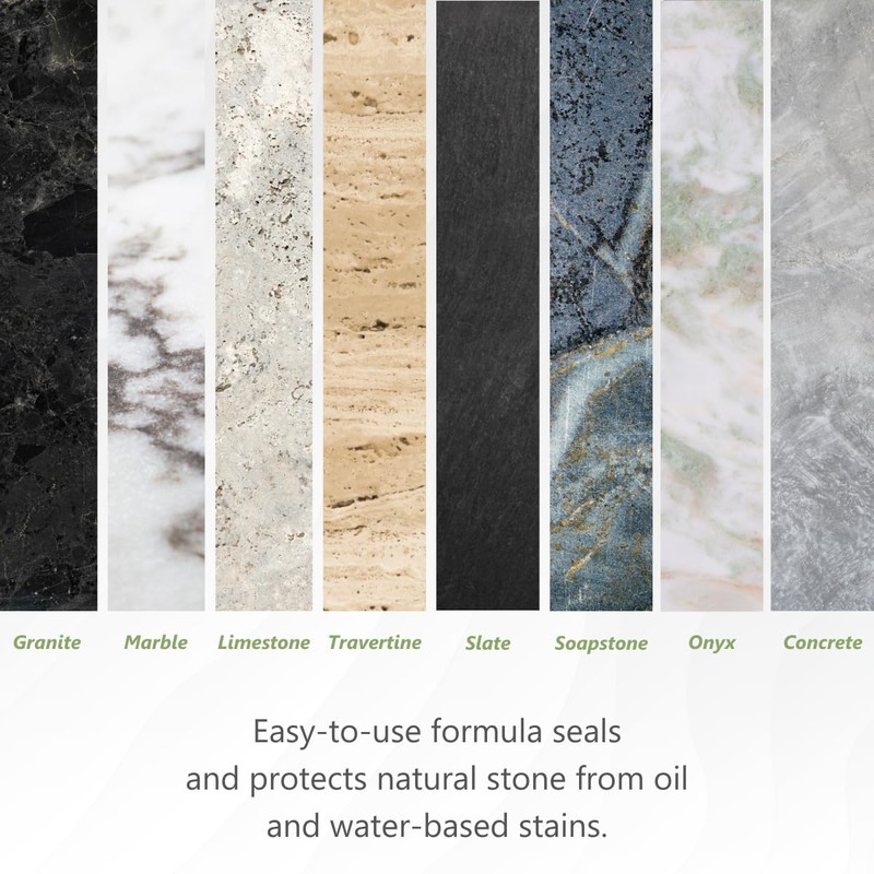 MORE Premium Stone Sealer - Water Based Formula - Protection