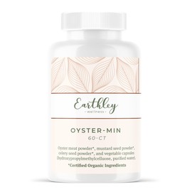 Earthley Wellness, Oyster-Min Capsules, Natural Zinc & Mineral Supplement, Promotes Energy & Mood, Rich in Antioxidants & Amino Acids, 100% Pure & Bioavailable (60 Capsules)