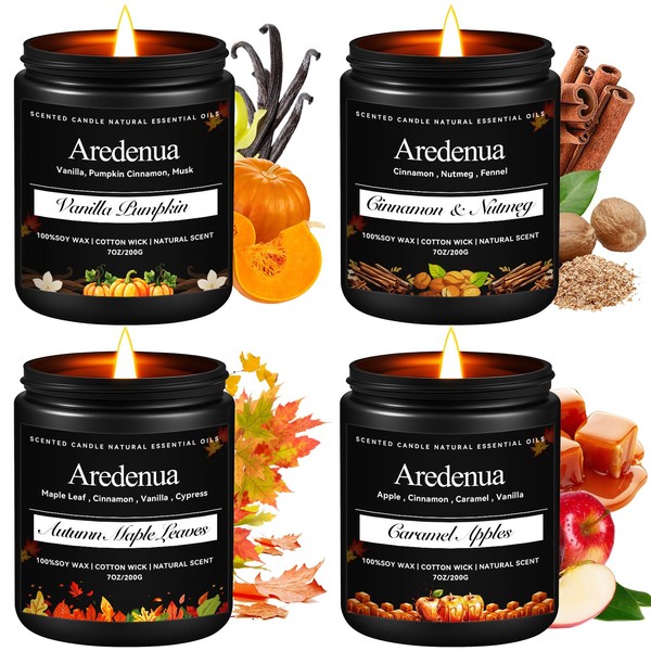 Fall Candle Set | Fall Scented Candles for Home -