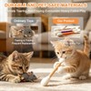 Cat Qtip Toy, Natural Wool Braided Giant Q Tip Cat