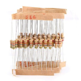Keenso 1000 Pieces Resistance Kit 100 Values 1/2W (1 Ohm - 1M Ohm) Carbon Film Resistors Assortment Electronic Components