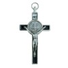 St. Benedict Crucifix with Round St. Benedict Medal Inlay |
