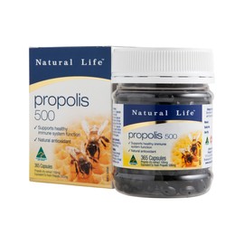 Natural Life Propolis Capsules 500mg 365 Capsules