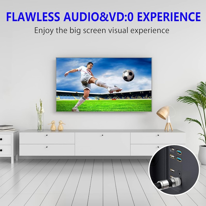 Elecan RG6 Coaxial Cable 25 Feet Indoor/Outdoor Direct Burial Coax