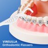 VINSULLA Braces Flosser, Orthodontic Flossers for Braces, Mint Flavor, 80
