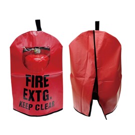 Heavy Duty Fire Extinguisher Cover with Window - Fire Protective Sleeve from Scuffs & Scratches Accessories (17"W x 33"L(Fit for 15-25LB))