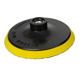 5 Inch Hook and Loop Backing Pad, 5/8"-11 Thread Polishing Sanding Backer Plate, Angle Grinder Accessories for Car, Wood, Metal Buffering, 1 Pack