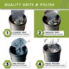 Polly Plastics Rock Tumbler Media Grit Refill, Medium 180/220 Silicon