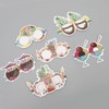 18pcs Paper Eyeglasses 6 Styles Funny Hawaiian Paper Sunglasses for
