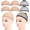 Gorro de Peluca 6 Piezas de redecilla de nailon para