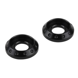 POSH M6 004186-06 NASA Washer, Black, 2 Pieces