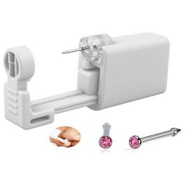 Nose Piercing Kit, Nose Pierce Kit Nose Piercing Gun Self Nose Piercing Gun Kit Nose Piercing Gun Kit Tool (Pink)
