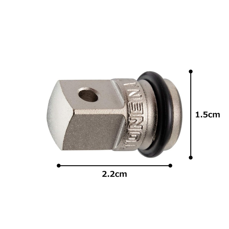 トネ(TONE) インパクト用ソケットアダプター NA23 差込角6.35mm(1/4") &9.5mm(3/8")