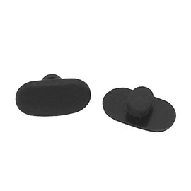 Eyeglasses Nose Pads,BEHLINE Soft Silicone Push-in Nose Pads Nose Pieces for Eyeglasses Sunglasses(Black,1 Pair)
