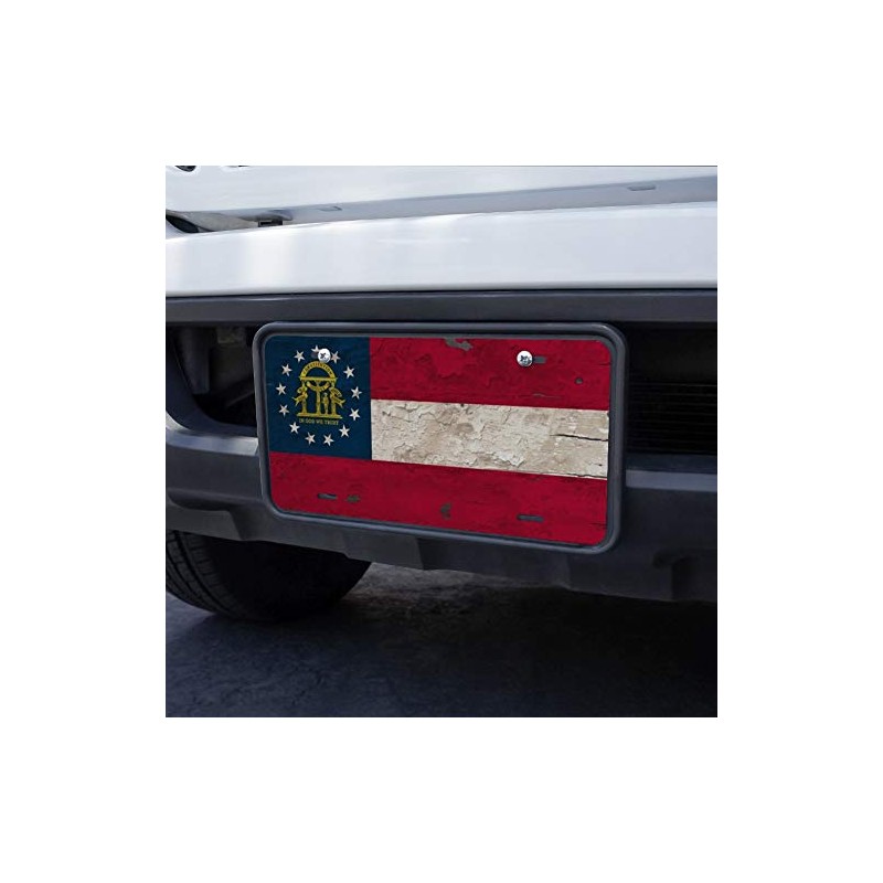 GRAPHICS & MORE Rustic Distressed Georgia State Flag Novelty Metal
