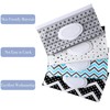 FEBSNOW 4 Pack Baby Wipe Dispenser, Portable Refillable Wipe Holder,