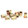 100Pcs Rivet Insert Nut M10 Carbon Steel Color Plated Zinc