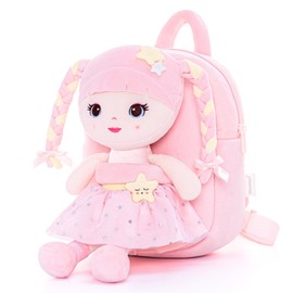Lazada Girls Backpack with Doll Toddler Toys Baby Girls Gifts Rag Dolls Backpack 9.5“