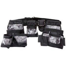 McGuire-Nicholas Carpenter's Tool Rig | Removable Pouch Design with 18 Organization Pockets | Veil Camo Tac-Grey