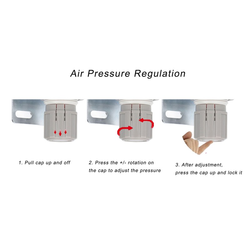 Air Pressure Regulator with Gauge G1/4 Control Valve for Compressor