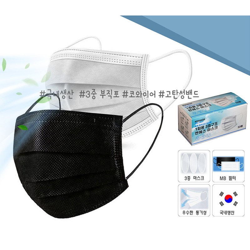 nsmask Domestic dental mask 150 sheets large droplet blocking disposable