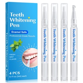 Smddx Smddx 4pcs Teeth Whitening Pen,Teeth Whitening Gel Essence-Fast-Acting Stain Removal,Gentle Formula,Effective Tooth Whiter Pen Kit for Dental Brightening