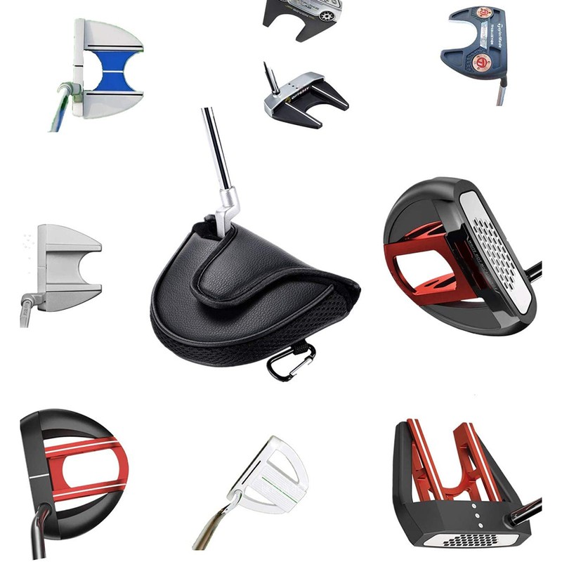 Golf Putter Cover Mallet Mini Headcover Club Head Cover for