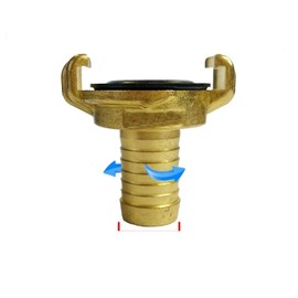 Brass GEKA Type Hose Quick Connect Adapter Claw Fitting Pipe Splitters Lance 3/4 1/2 Male Female (19mm Swivel Hose Tail)