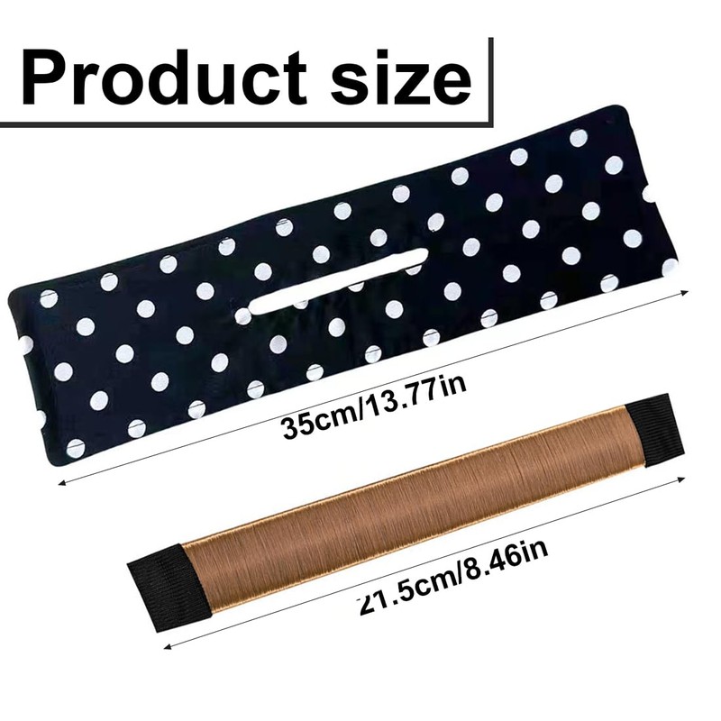 QOCUILC 2 Pack Straight Bun Tools with a Twist Hair