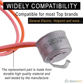 WR50X10068 Refrigerator Defrost Thermostat - Compatible With Hotpoint and Refrigerators: Replaces 1170024 AP3884317 WR50X10015 AH1017716, EA1017716, WR50X10017, WR50X10018, WR50X10028, WR50X10079