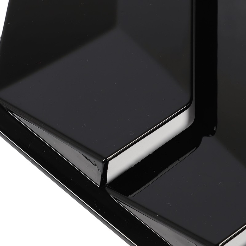 2PCS Rear Side Window Louver Gloss Black Sporty Look Scratch